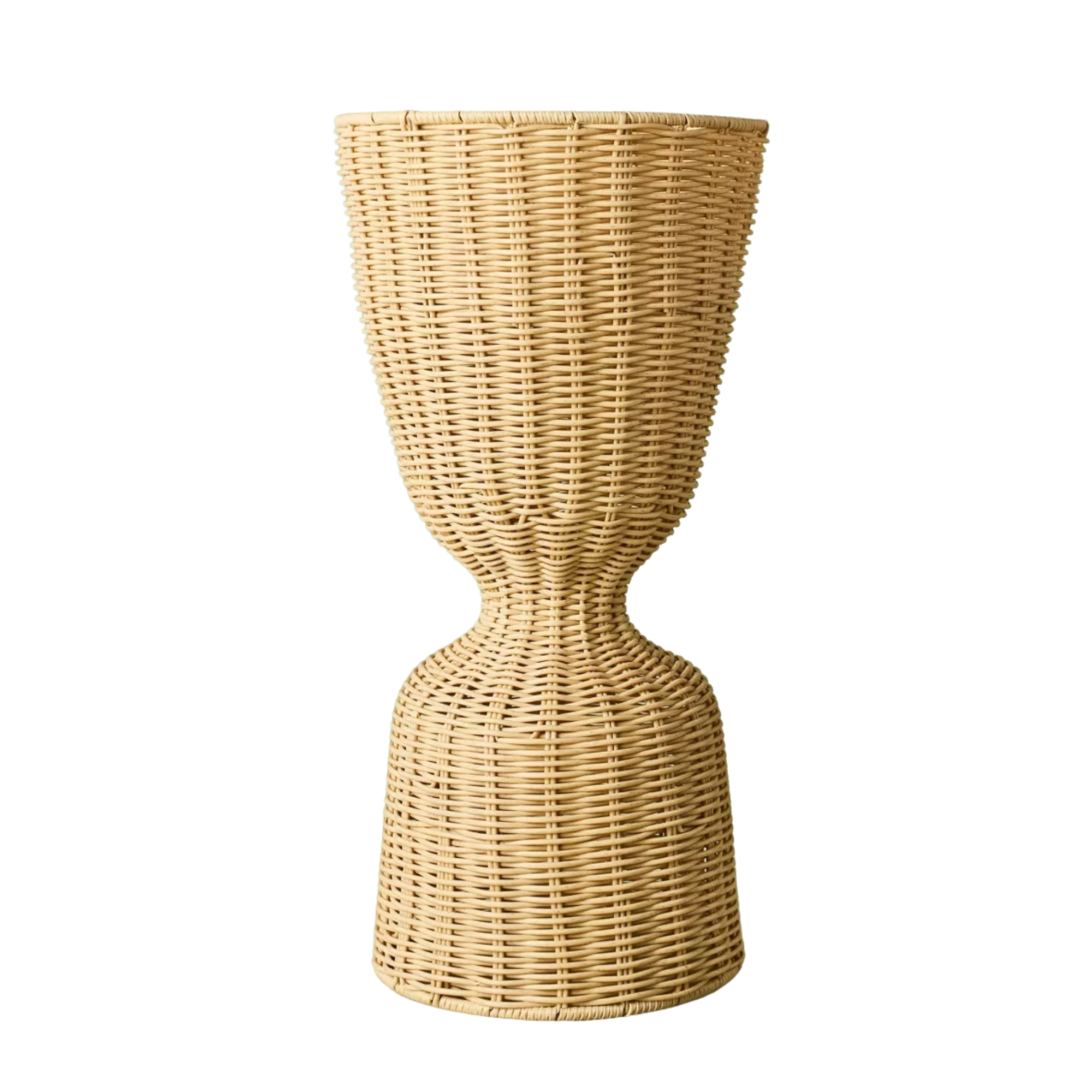 a rattan planter