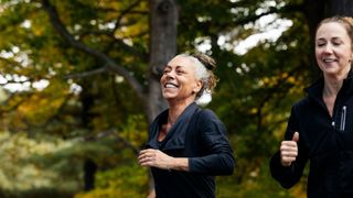 Woman exercising with a friend