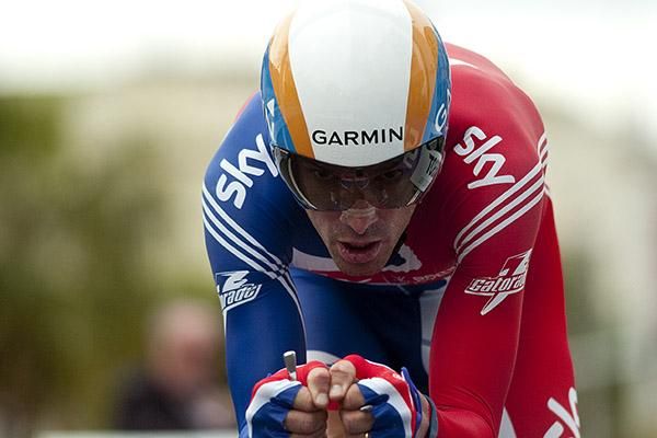 David Millar from Great Britain rode superbly to finish with the sliver medal in Geelong.