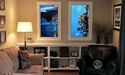 A Kansas-based bunker condo may be underground, but with its projection windows, occupants can feel they are anywhere in the world, including beneath the sea.