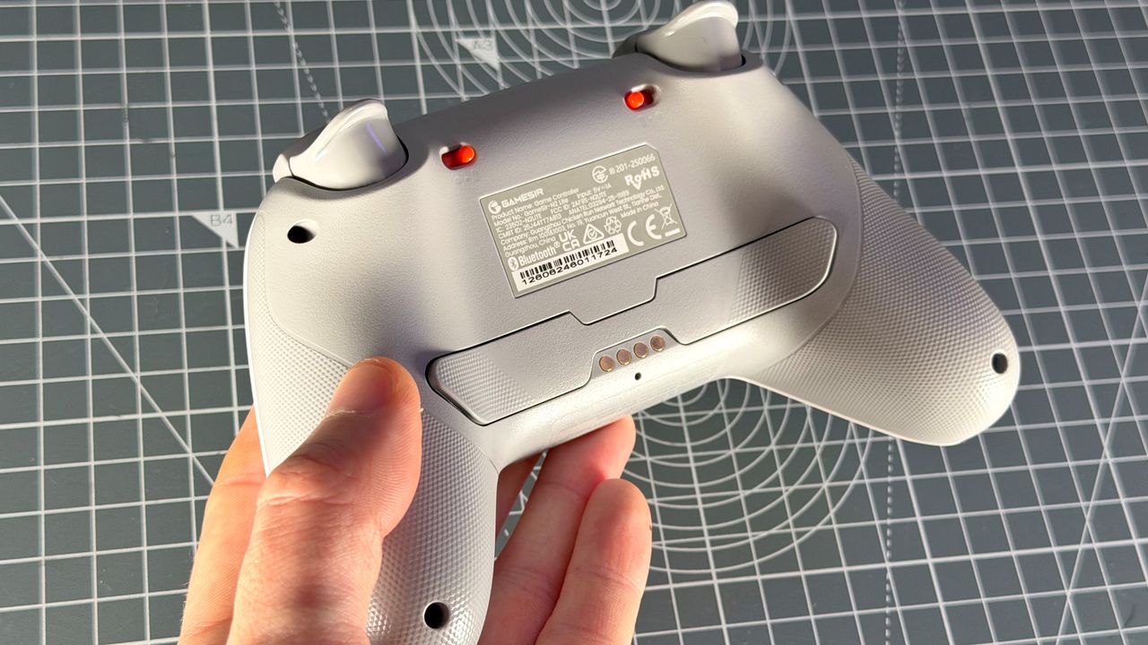 GameSir Nova Lite 2 controller in white colourway on a desk.