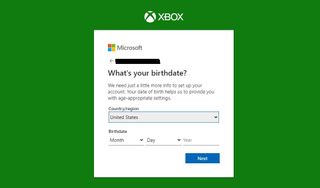 Creating an Xbox account