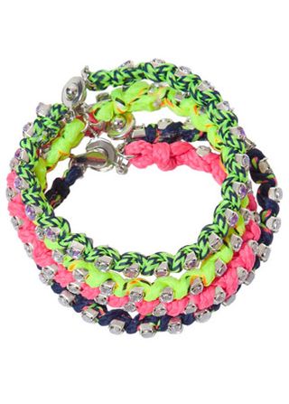 Zara multi-coloured bracelets, £15.99