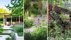 Compilation of three garden designs to showcase the latest garden trends 2026