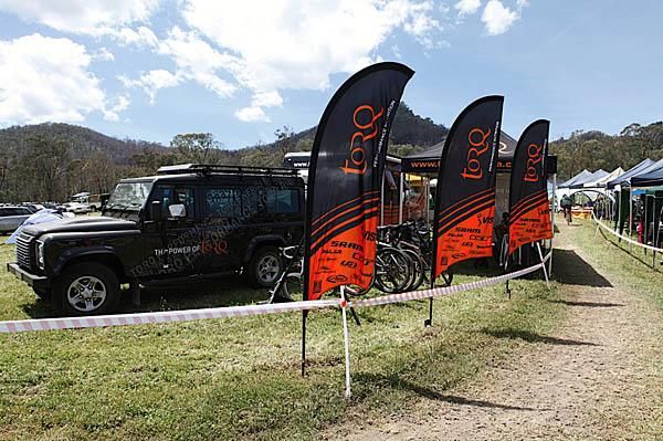 The Team TORQ setup, with Jayco base that contains most creature comforts.