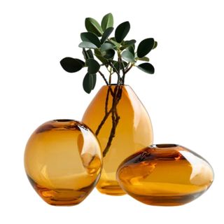 Alaynia 3 Piece Handblown Glass Bud Vases Set