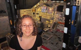 Clara Moskowitz in shuttle Discovery