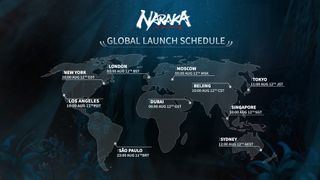 Naraka Bladepoint release times