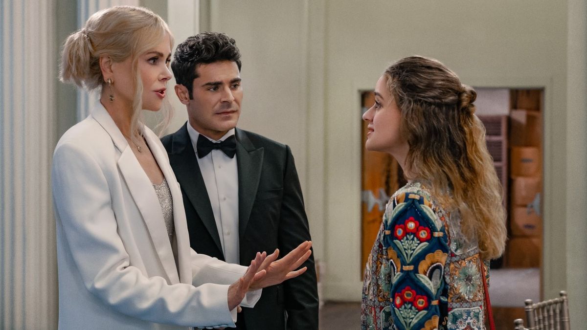 A Family Affair. Nicole Kidman as Brooke Harwood, Zac Efron as Chris Cole, and Joey King as Zara Ford.