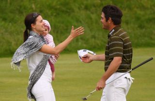 Oosthuizen celebrates at St Andrews