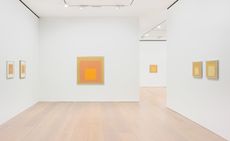 Installation view of Josef Albers’ ‘Sunny Side Up’ exhibition at London gallery David Zwirner.