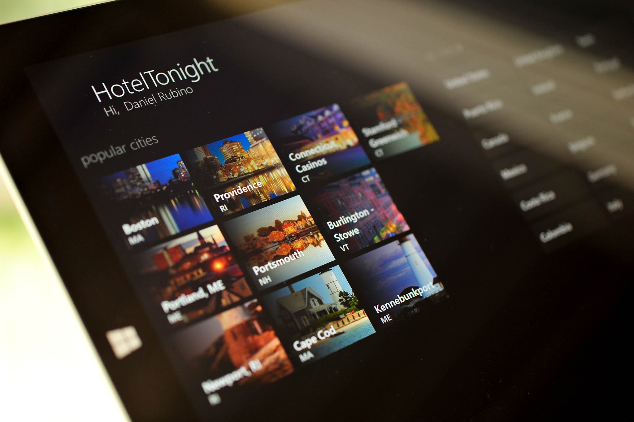 Hotel Tonight for Windows 8
