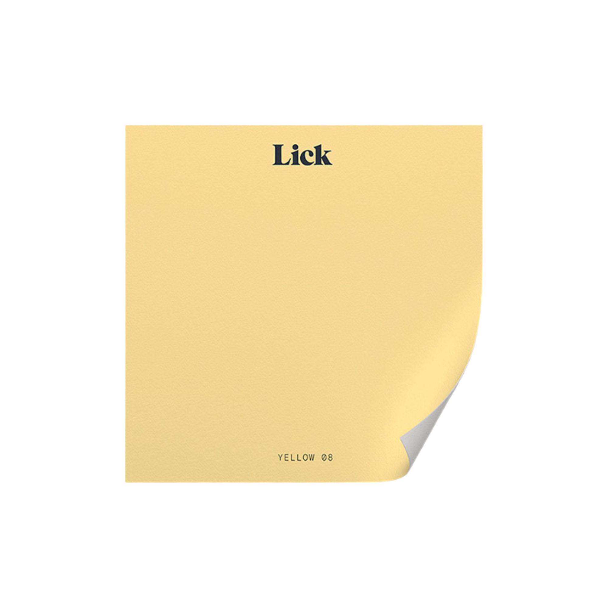 Lick, Yellow 08 Paint Color Sample