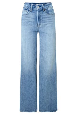 Paige Sasha high-rise wide-leg organic cotton-blend jeans