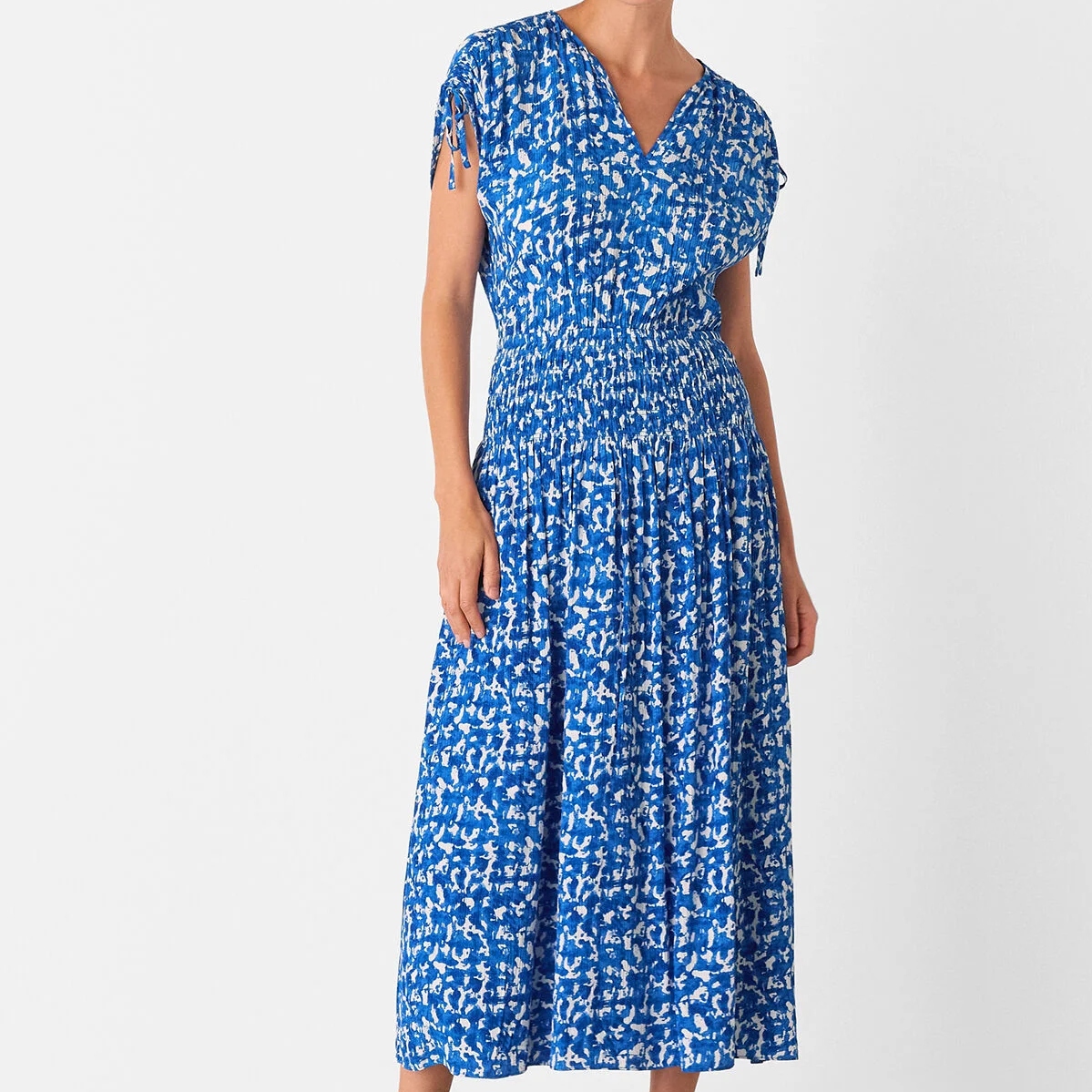 Whistles Brushed Stroke Midi Dress
