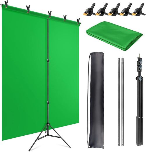 Jebutu Green Screen Backdrop Kit With Stand
