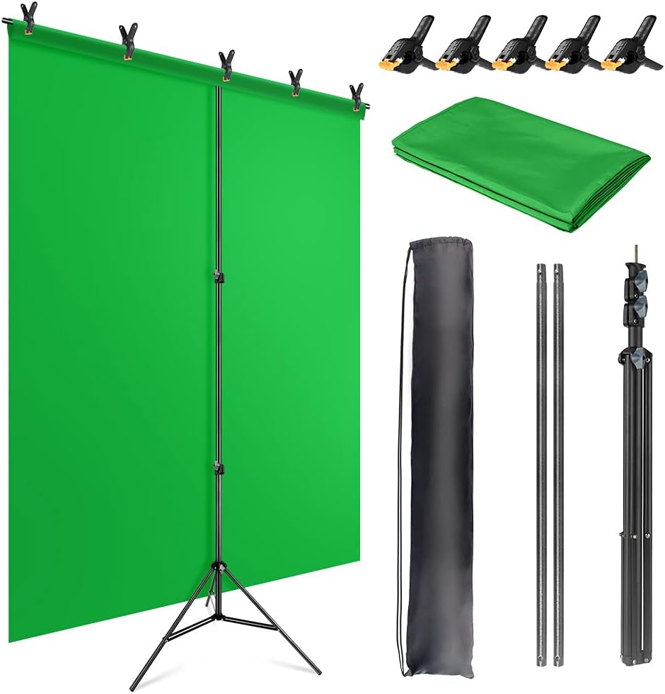 Jebutu Green Screen Backdrop Kit With Stand