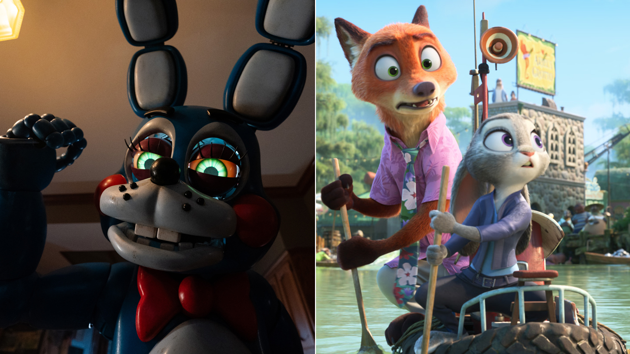 Rabbit in Five Night&#039;s At Freddy&#039;s at Nick and Judy in Zootopia 2