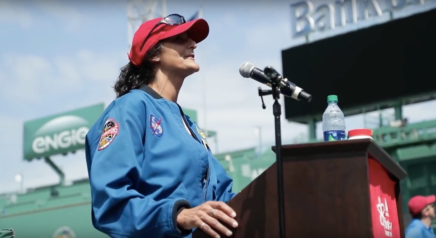 suni williams nasa fenway park