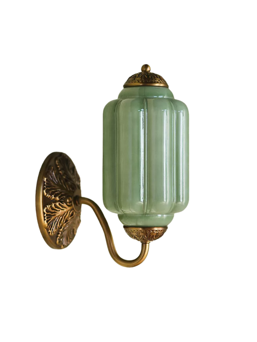 The Eloise Scallop Milk Glass Sconce Wall Light