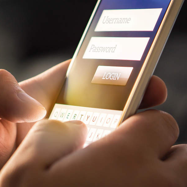 Login su smartphone