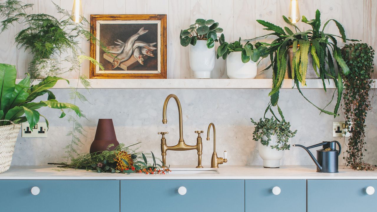 Husk cabinets in an ikea kitchen 