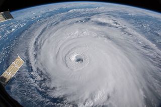 Hurricane Florence photographed from the International Space Station.
