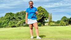 Carly Cummins with her new putter grip