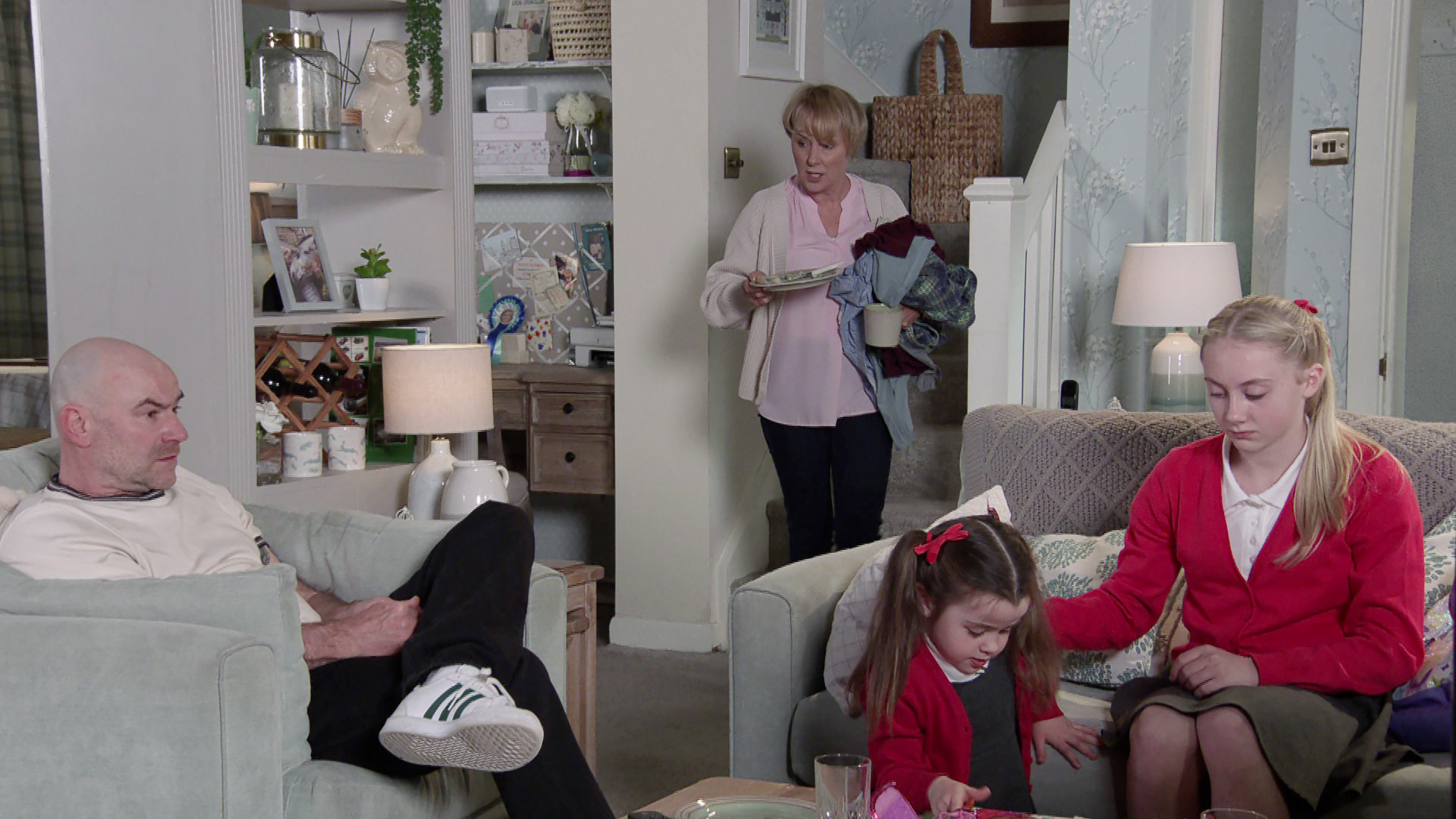 Sally Webster and Tim Metcalfe in Coronation Street