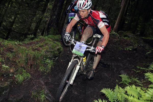 Matthias Leisling (Muskelkater Genesis Tea) en route to a third place finish.
