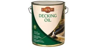 A five litre can of Liberon decking oil