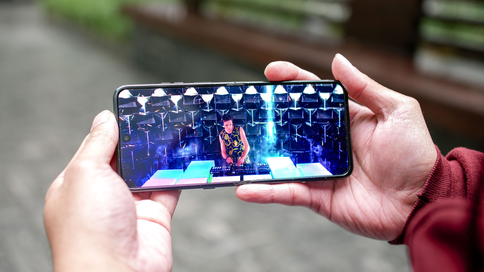 Motorola Razr Ultra 2025 held in hand.