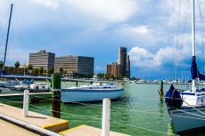 Corpus Christi Downtown Harbor Marina View Skyline Summer