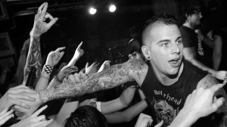 M Shadows of Avenged Sevenfold onstage in 2007