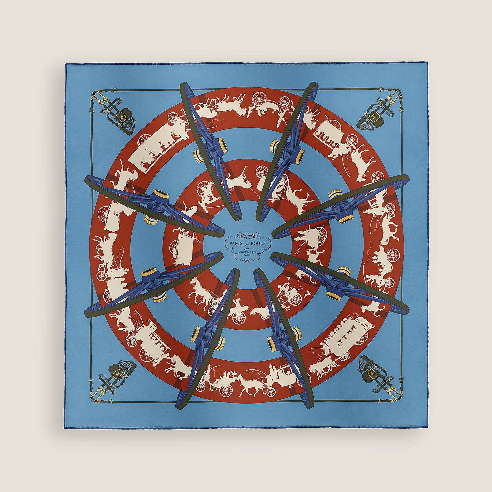 herm&amp;egrave;s, Paris Qui Roule Scarf