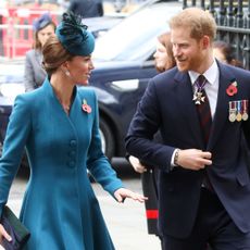 Kate Middleton and Prince Harry attend ANZAC Day Service