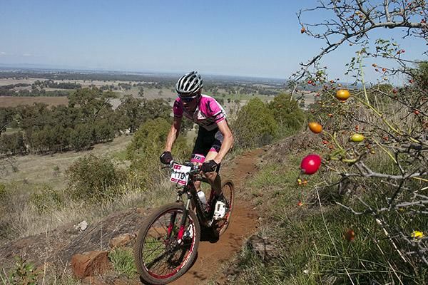 Michael Crosbie from Victoria in action on Mt.Major during the men's under 23 cross country.