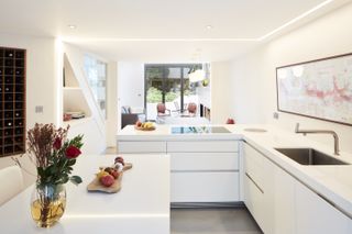 a modern kitchen lighting idea using leds
