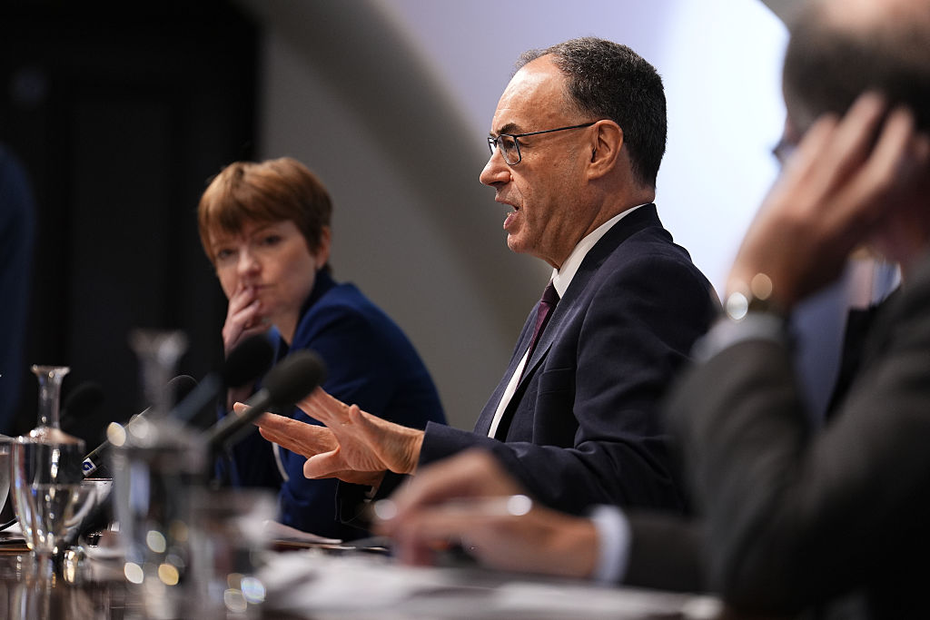 Governor of the Bank of England, Andrew Bailey, attends the Bank of England financial stability report press conference at the Bank of England on August 7, 2025 in London, United Kingdom