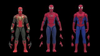 Marvel Legends Spider-Man: No Way Home action figures with alternate hands
