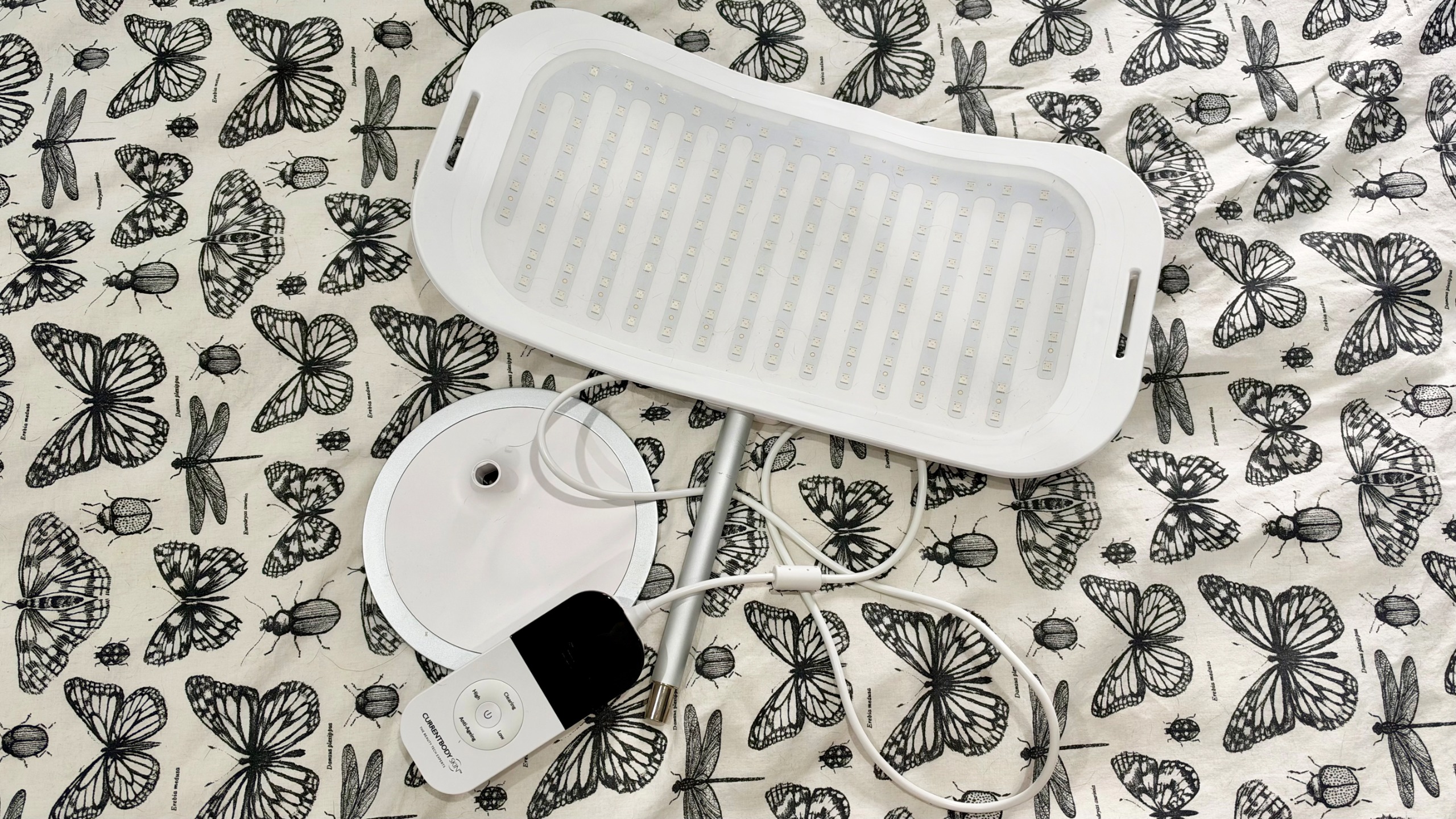 CurrentBody LED light panel on bed 