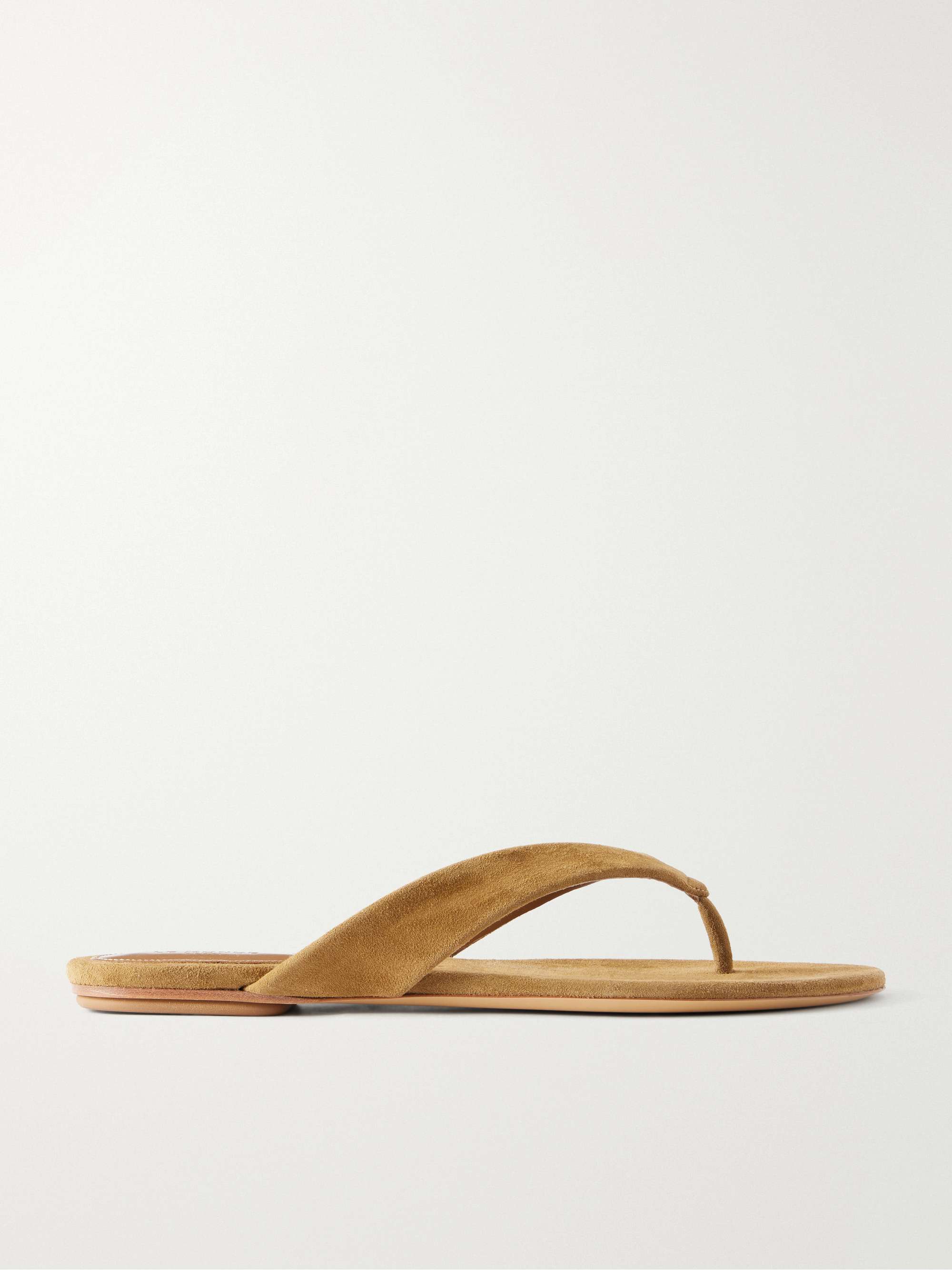 Suede Flip Flops