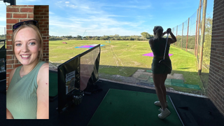 Amy is a young woman who uses the range at Iford Golf Centre. This is her happy space and she hasn't considered jumping into a club membership