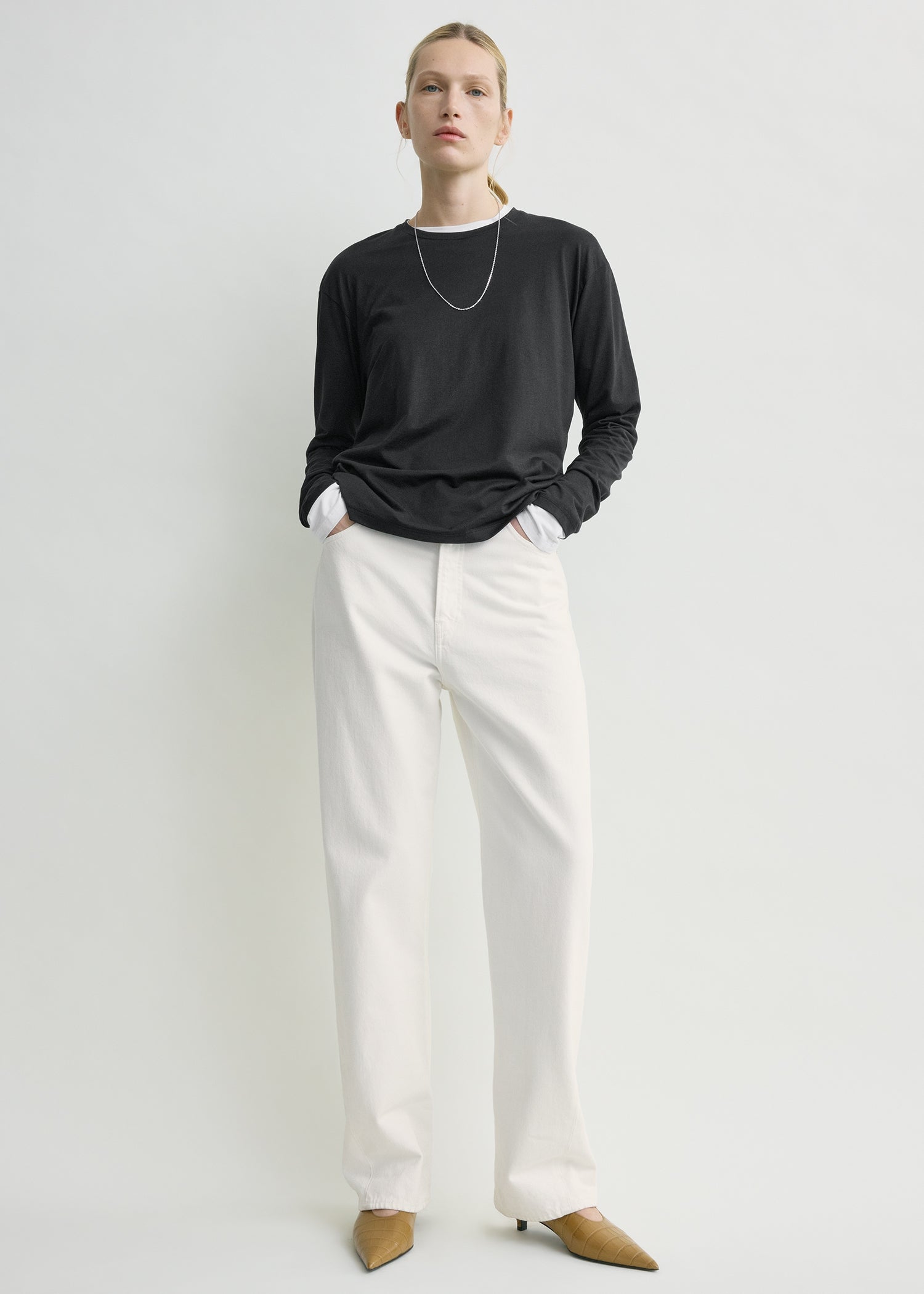 Classic Long-Sleeve Tee Black - Xxs