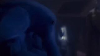 Max Rebo with a frozen Han Solo behind him in Return of the Jedi