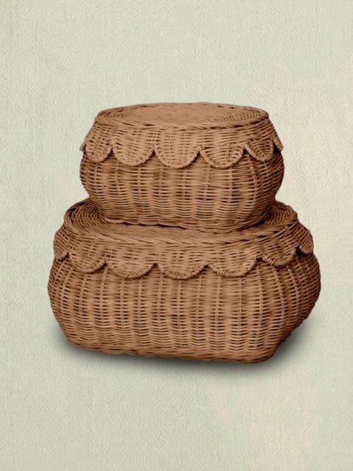 Original Scalloped Basket Set of 2
