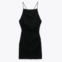 Textured Draped Mini Dress: £30