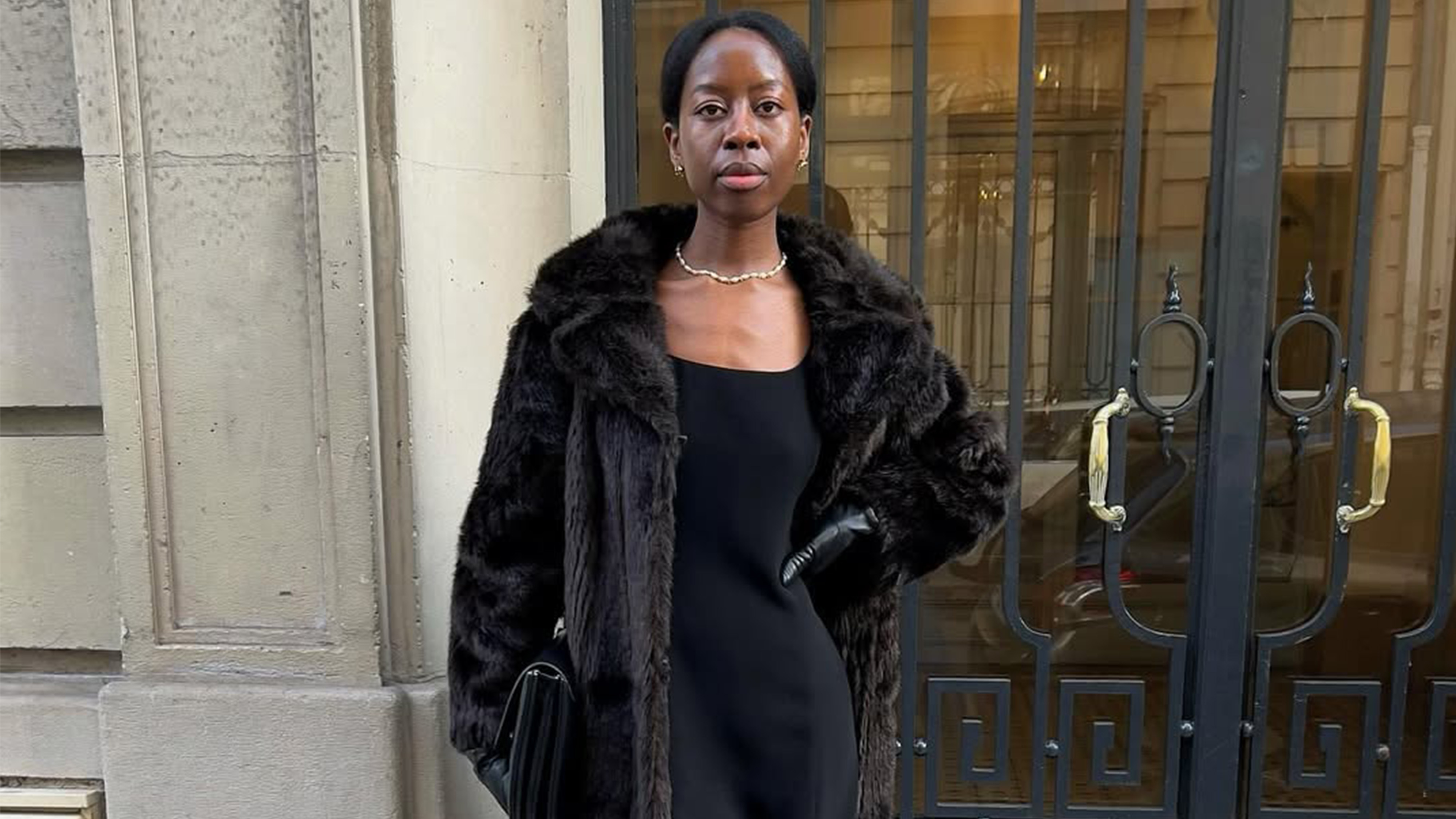 Sylvie Mus wearing winter clothes.