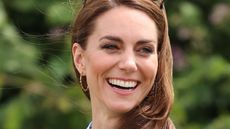 Kate Middleton's forget-me-not blue midi dress worn as she attends the Royal Charity Polo Cup 2023 at Guards Polo Club