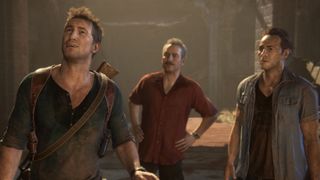 Nathan n' Sam Drake wit Sully up in Uncharted 4: Among Thieves